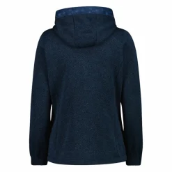 Damen-Fleecejacke aus Knit Tech mit Kapuze und floralen Details><noscript><img width=