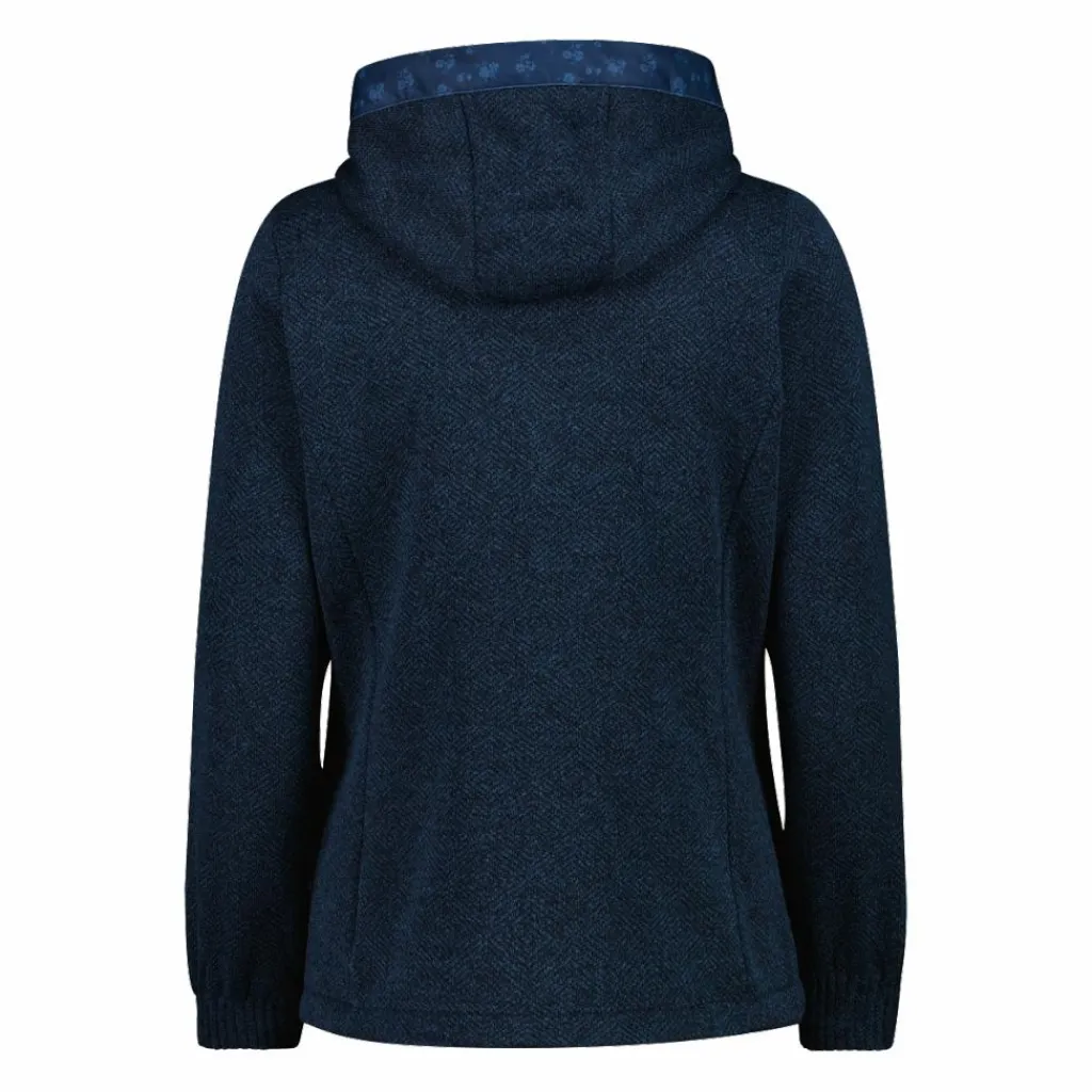 Damen-Fleecejacke aus Knit Tech mit Kapuze und floralen Details>CMP Online