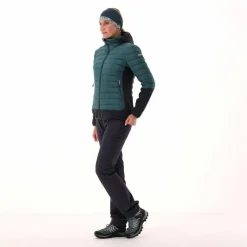 Damen-Hybridjacke Unlimitech wattiert mit PrimaLoft® Black ThermoPlume mit Kapuze><noscript><img width=