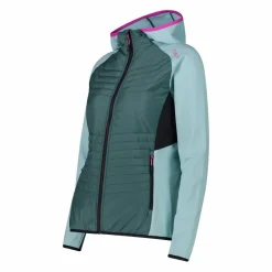 Damen-Hybridjacke Unlimitech aus Stretch Performance mit Kapuze><noscript><img width=