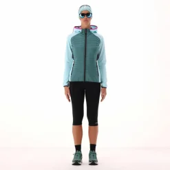 Damen-Hybridjacke Unlimitech aus Stretch Performance mit Kapuze><noscript><img width=