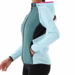 Damen-Hybridjacke Unlimitech aus Stretch Performance mit Kapuze><noscript><img width=