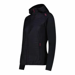 Damen-Hybridjacke Unlimitech aus Stretch Performance mit Kapuze><noscript><img width=