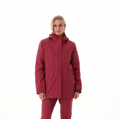Damenjacke mit abnehmbarer Kapuze und Innenseite><noscript><img width=