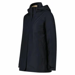 Damenjacke mit abnehmbarer Kapuze und Innenseite><noscript><img width=