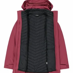 Damenjacke mit abnehmbarer Kapuze und Innenseite><noscript><img width=