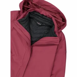 Damenjacke mit abnehmbarer Kapuze und Innenseite><noscript><img width=