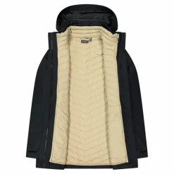 Damenjacke mit abnehmbarer Kapuze und Innenseite><noscript><img width=