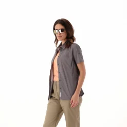 Damen-Kurzarm-shirt mit floralem Muster><noscript><img width=