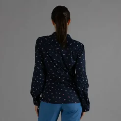 Damen-Langarm-shirt mit floralem Muster><noscript><img width=