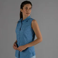 Damen-Langarm-shirt mit geometrischem Druck><noscript><img width=