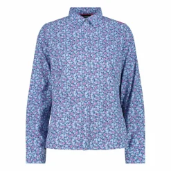 Damen-Langarm-shirt mit geometrischem Druck><noscript><img width=