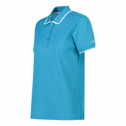 Damen-Poloshirt aus Stretch-Piqué><noscript><img width=