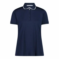 Damen-Poloshirt aus Stretch-Piqué><noscript><img width=