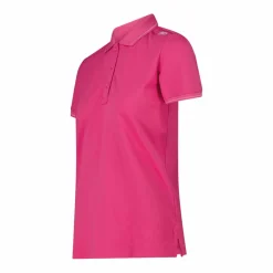 Damen-Poloshirt in Melange-Stretch-Gewebe><noscript><img width=