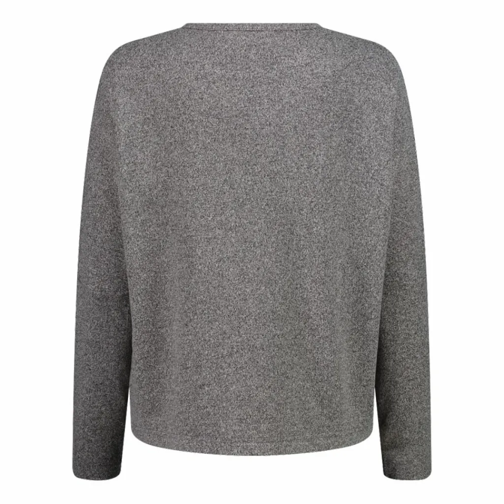 Damenpullover mit Bateau-Ausschnitt aus meliertem Jersey>CMP New