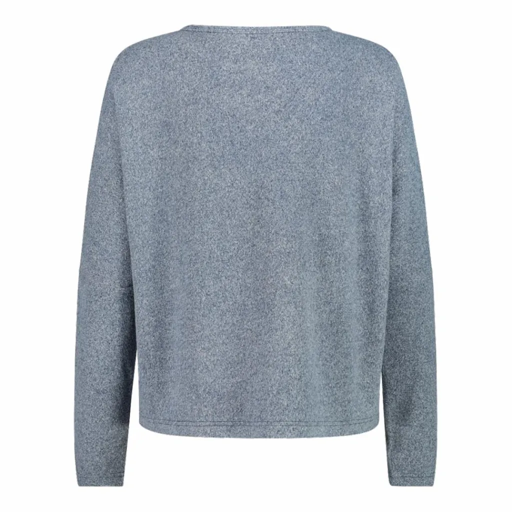 Damenpullover mit Bateau-Ausschnitt aus meliertem Jersey>CMP New