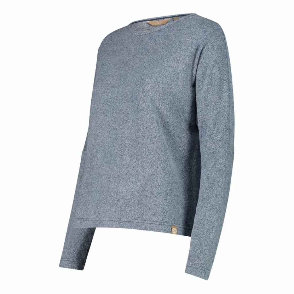 Damenpullover mit Bateau-Ausschnitt aus meliertem Jersey>CMP New