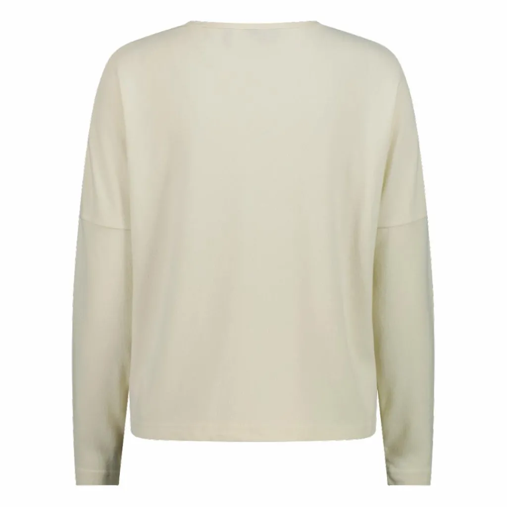 Damenpullover mit Bateau-Ausschnitt aus meliertem Jersey>CMP New