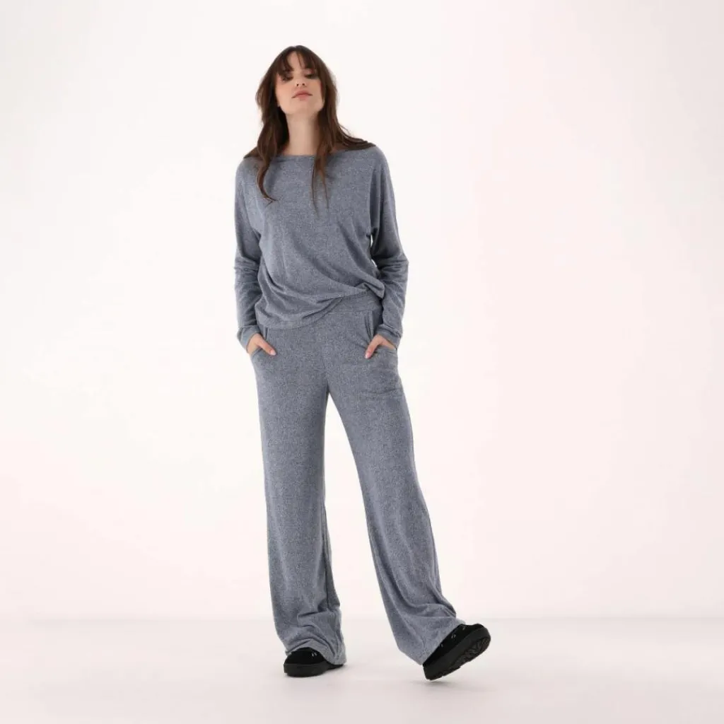 Damenpullover mit Bateau-Ausschnitt aus meliertem Jersey>CMP New
