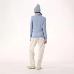 Damenpullover mit Rollkragen aus Light Tencel Merino><noscript><img width=