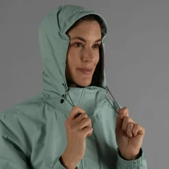 Damen-Regenjacke mit abnehmbarer Kapuze><noscript><img width=