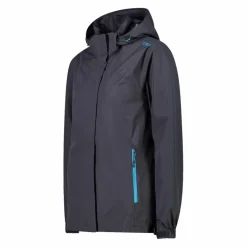 Damen-Regenjacke mit abnehmbarer Kapuze><noscript><img width=