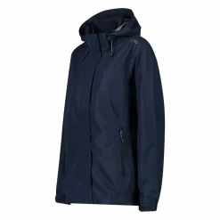 Damen-Regenjacke mit abnehmbarer Kapuze><noscript><img width=