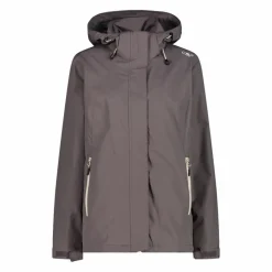 Damen-Regenjacke mit abnehmbarer Kapuze><noscript><img width=