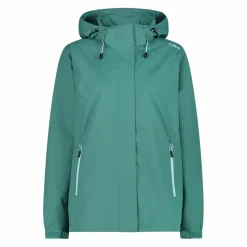 Damen-Regenjacke mit abnehmbarer Kapuze><noscript><img width=