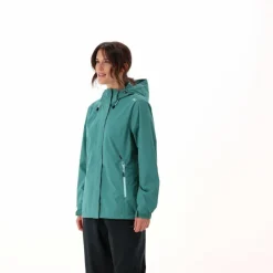 Damen-Regenjacke mit abnehmbarer Kapuze><noscript><img width=