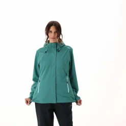 Damen-Regenjacke mit abnehmbarer Kapuze><noscript><img width=