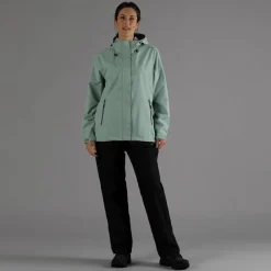 Damen-Regenjacke mit abnehmbarer Kapuze><noscript><img width=