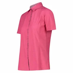 Damen-Shirt aus Baumwollmischung mit kurzen Ärmeln><noscript><img width=