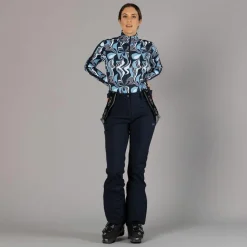 Damen-Skihose mit Trägern aus Softshell><noscript><img width=