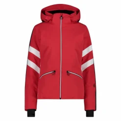 Damen-Skijacke aus Twill mit abnehmbarer Kapuze>CMP Best