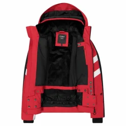 Damen-Skijacke aus Twill mit abnehmbarer Kapuze><noscript><img width=