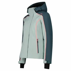 Damen-Skijacke aus 4-Way-Stretchgewebe mit abnehmbarer Kapuze><noscript><img width=