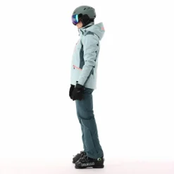 Damen-Skijacke aus 4-Way-Stretchgewebe mit abnehmbarer Kapuze><noscript><img width=