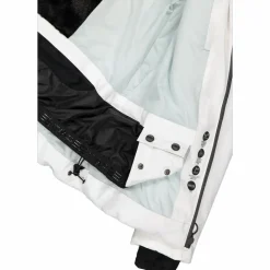 Damen-Skijacke mit abnehmbarer Kapuze aus Kunstfell><noscript><img width=