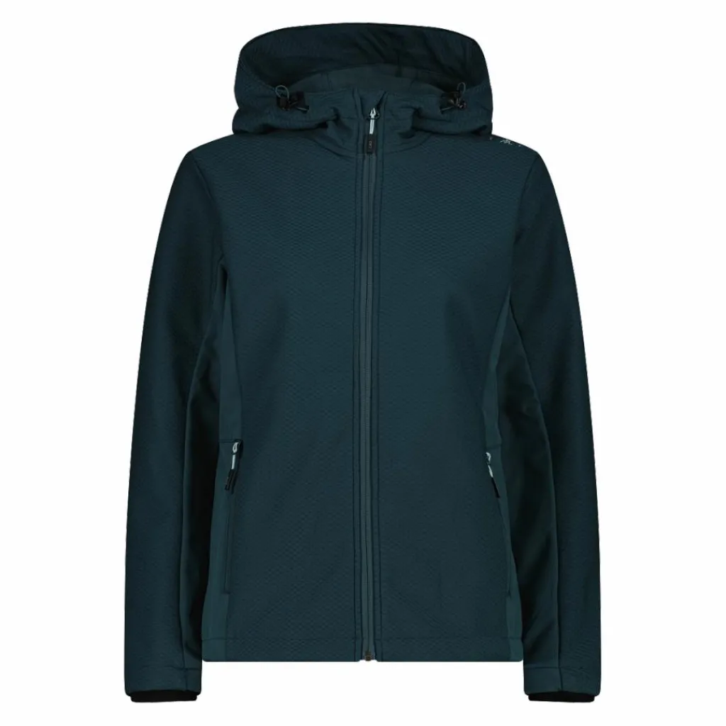 Damen-Softshelljacke mit Kapuze mit Wabenstruktur>CMP Hot