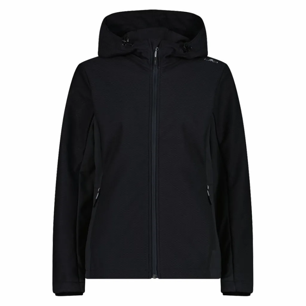Damen-Softshelljacke mit Kapuze mit Wabenstruktur>CMP Hot