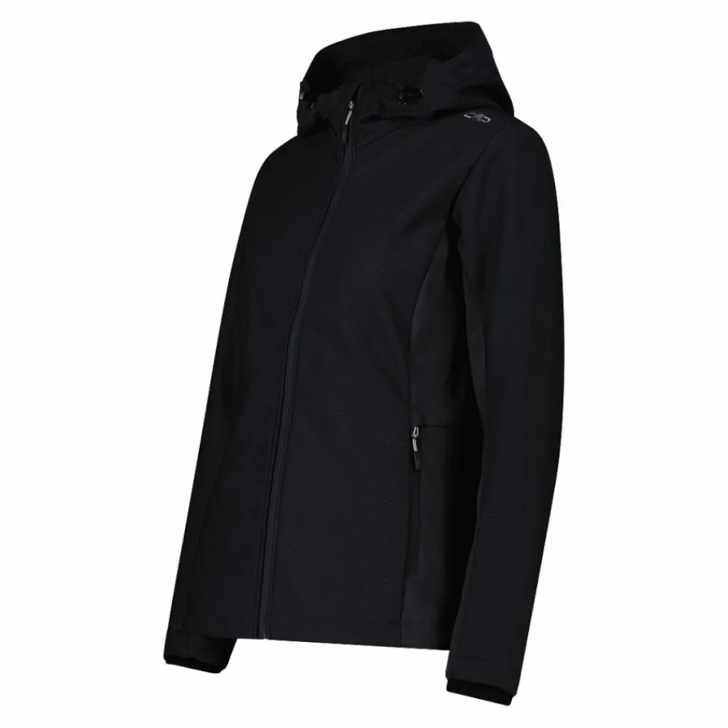 Damen-Softshelljacke mit Kapuze mit Wabenstruktur>CMP Hot