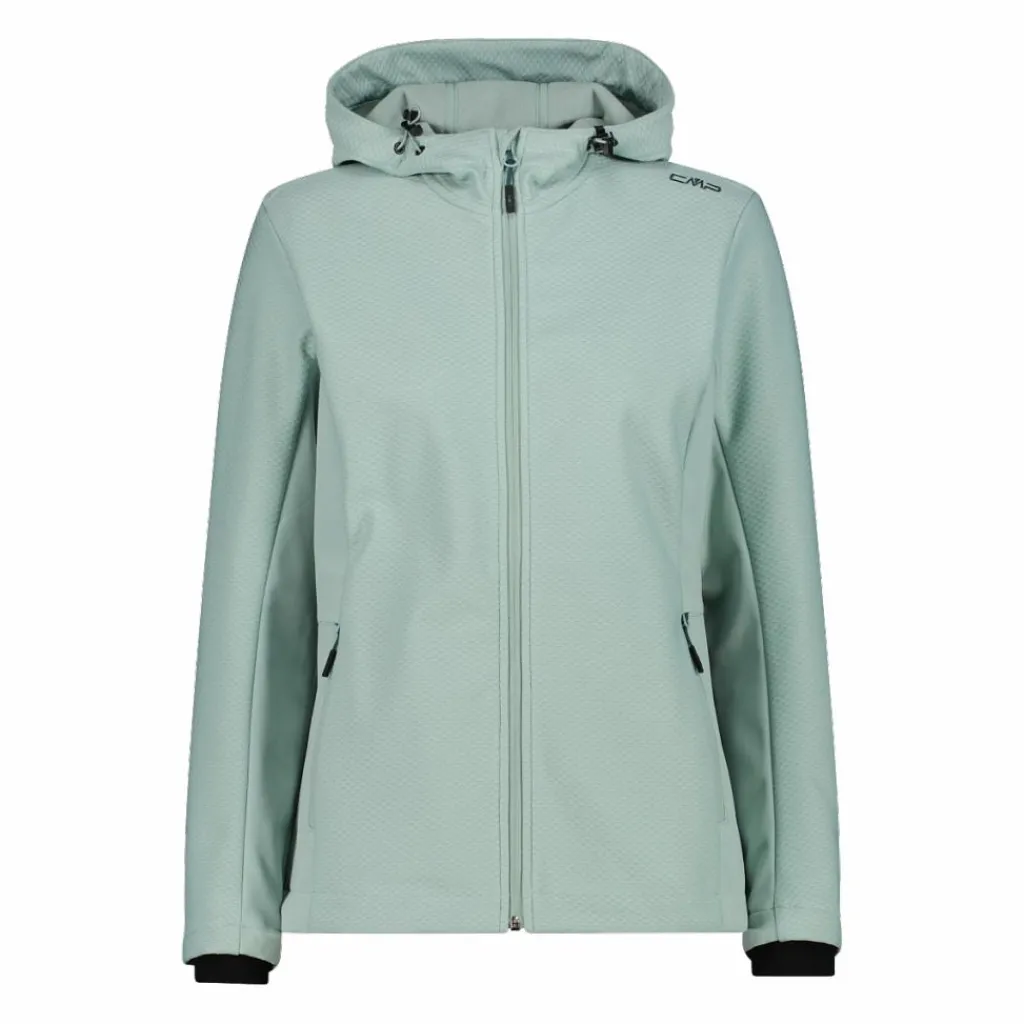 Damen-Softshelljacke mit Kapuze mit Wabenstruktur>CMP Hot