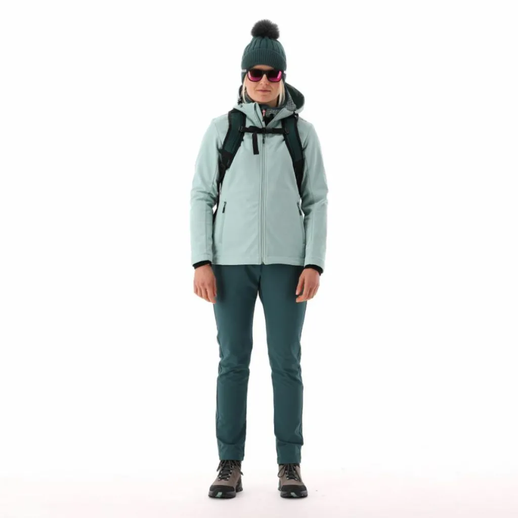 Damen-Softshelljacke mit Kapuze mit Wabenstruktur>CMP Hot