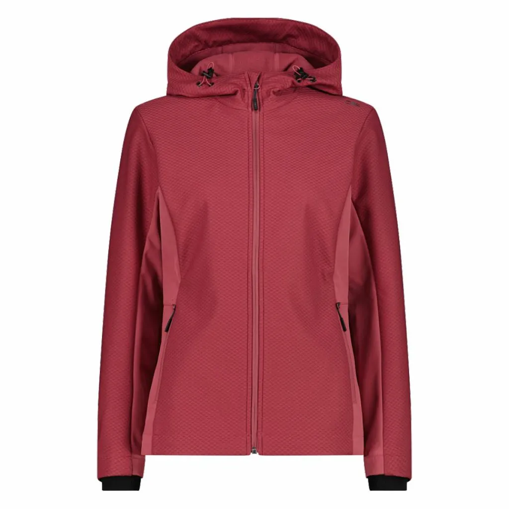 Damen-Softshelljacke mit Kapuze mit Wabenstruktur>CMP Hot