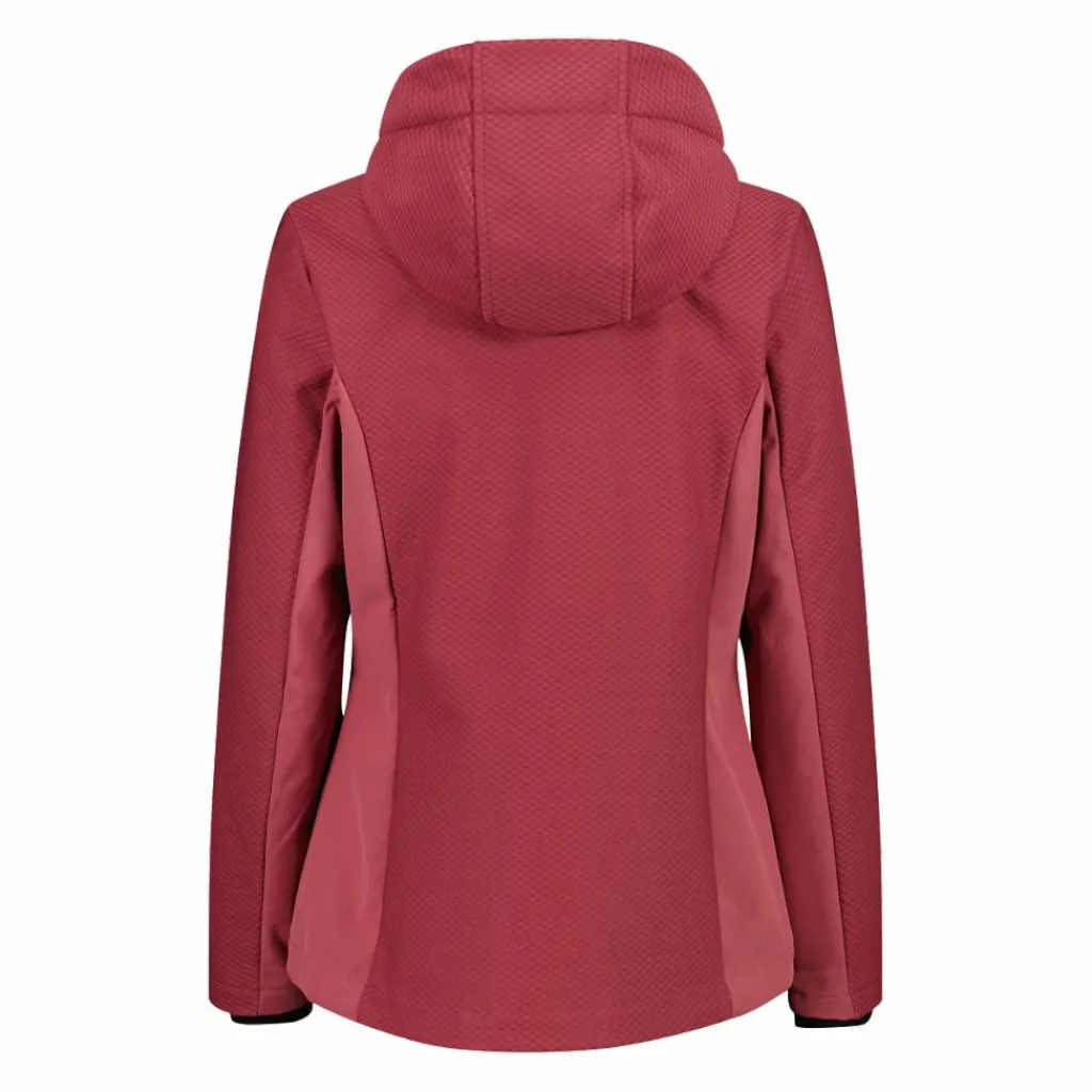 Damen-Softshelljacke mit Kapuze mit Wabenstruktur>CMP Hot