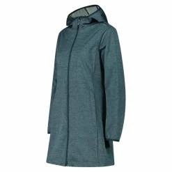 Damen-Softshell-Parka mit melierter Kapuze><noscript><img width=
