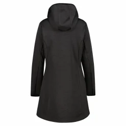 Damen-Softshell-Parka mit melierter Kapuze><noscript><img width=