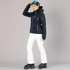 Damen-Stretch-Skihose ohne Wattierung mit Gamaschen><noscript><img width=
